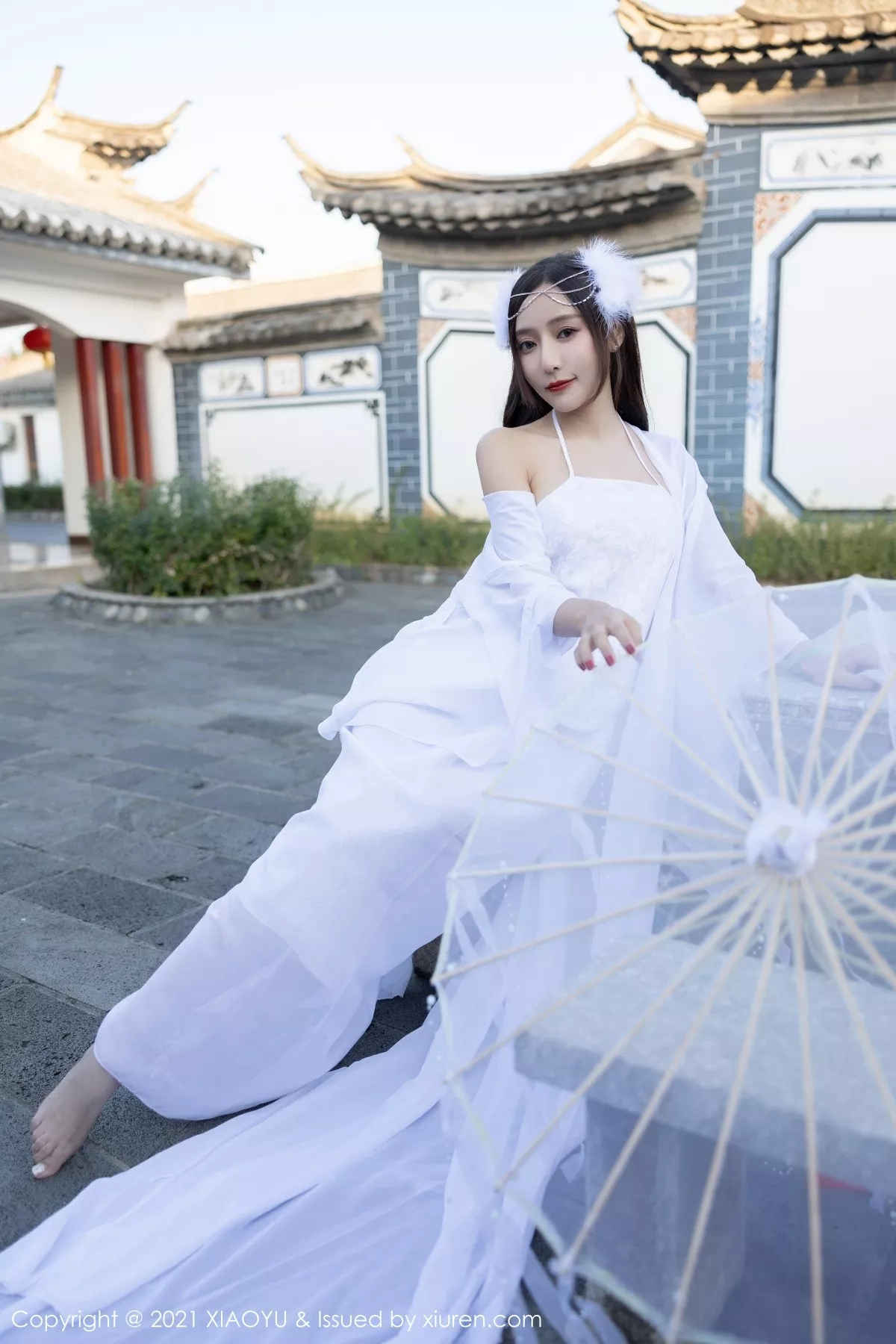 XIAOYU  语画界 Vol.672 轻透白纱古装 王馨瑶yanni 云南星愿旅拍11