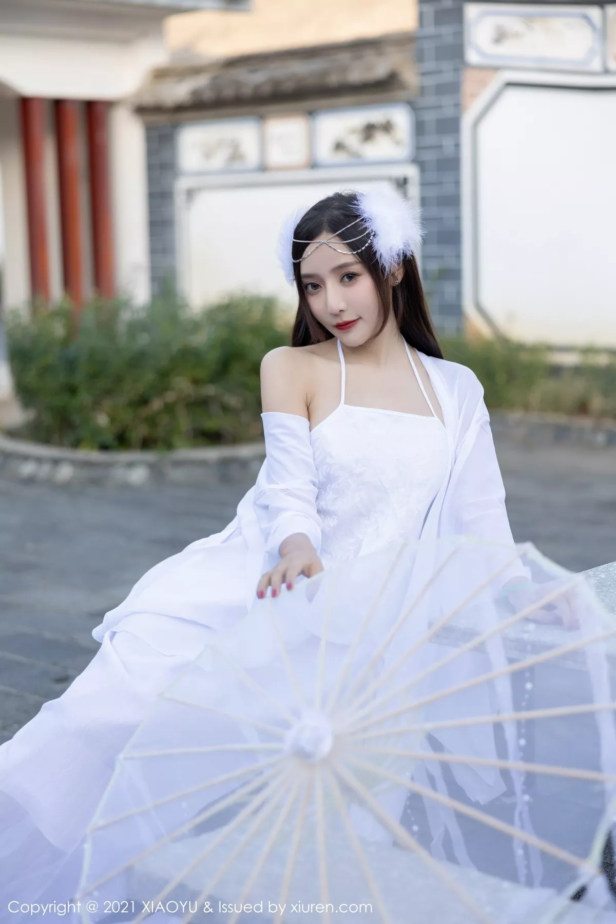XIAOYU  语画界 Vol.672 轻透白纱古装 王馨瑶yanni 云南星愿旅拍11