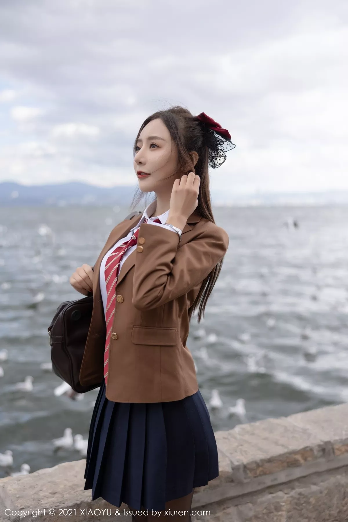 XIAOYU  语画界 Vol.685 jk制服 王馨瑶yanni 黑丝写真1