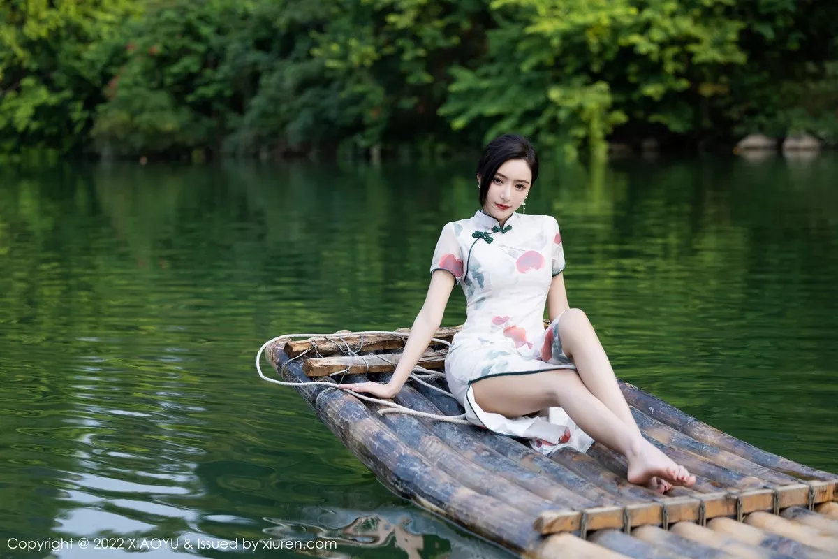 XIAOYU  语画界 Vol.872  王馨瑶yanni 图案旗袍杭州旅拍11