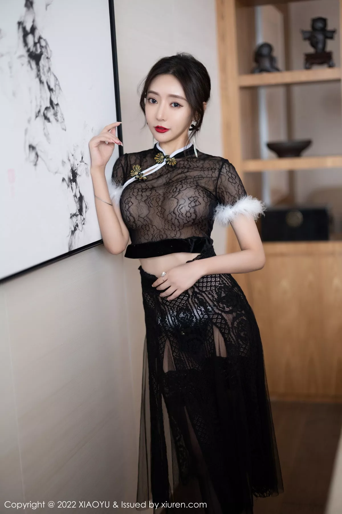 XIAOYU  语画界 Vol.926  王馨瑶yanni 薄纱旗袍短款