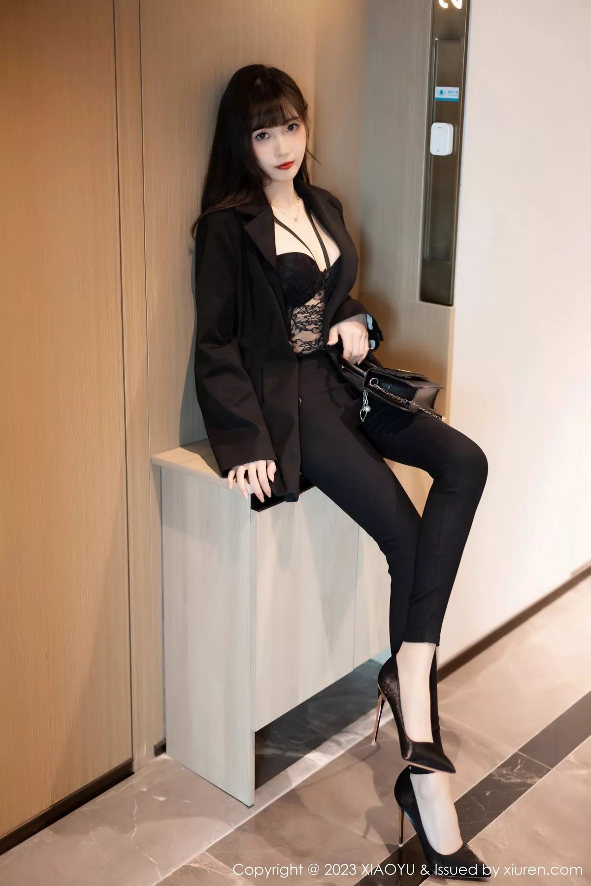 XIAOYU  语画界 Vol.981  林星阑 黑色蕾丝内衣性感写真