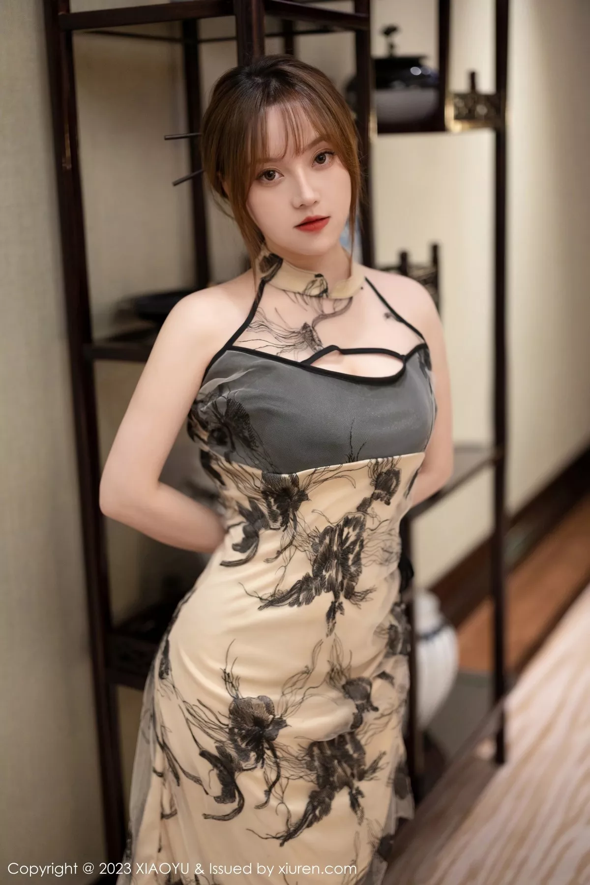 XIAOYU  语画界 Vol.1004  豆瓣酱 黑色蕾丝内衣写真111