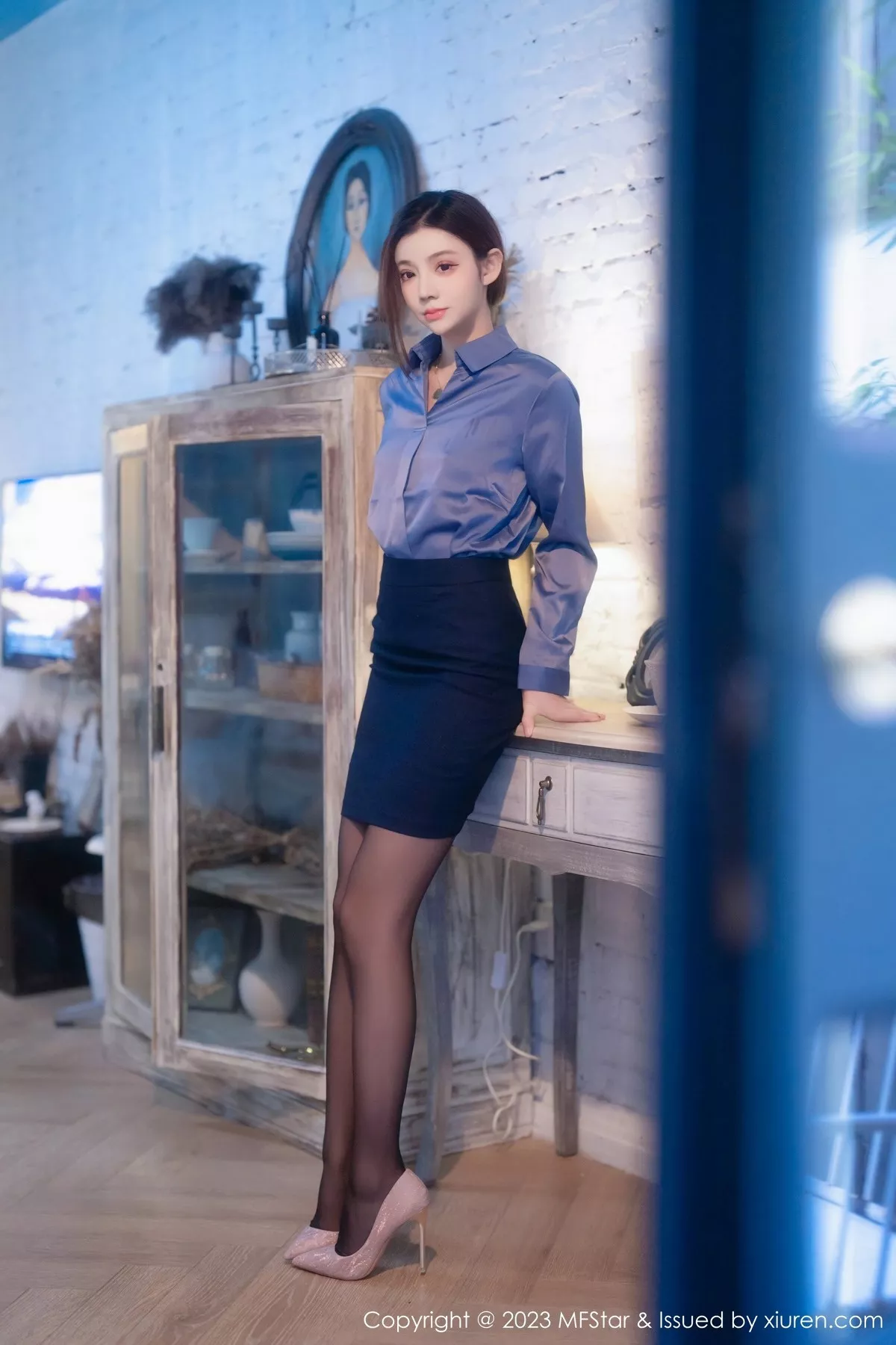 MFStar 模范学院 Vol.610 加朵babe 魅惑黑丝性感写真