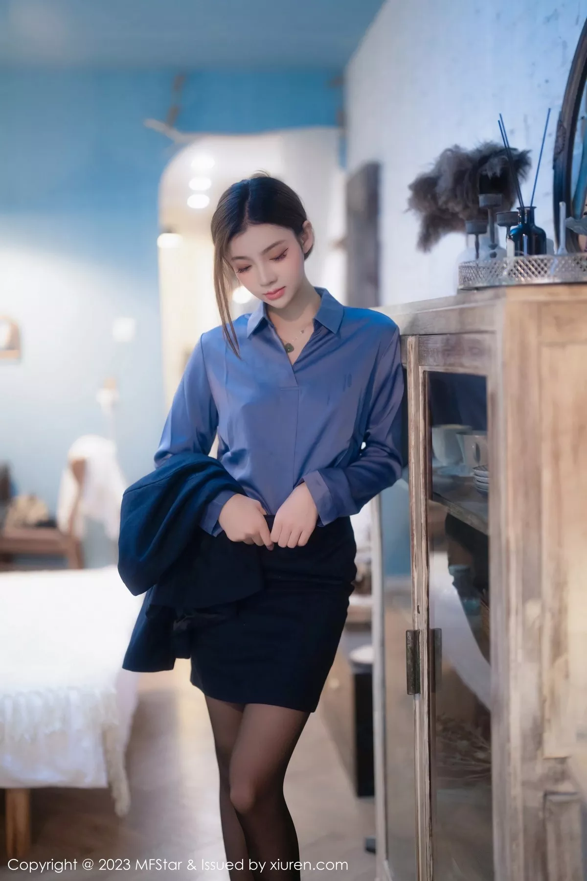 MFStar 模范学院 Vol.610 加朵babe 魅惑黑丝性感写真