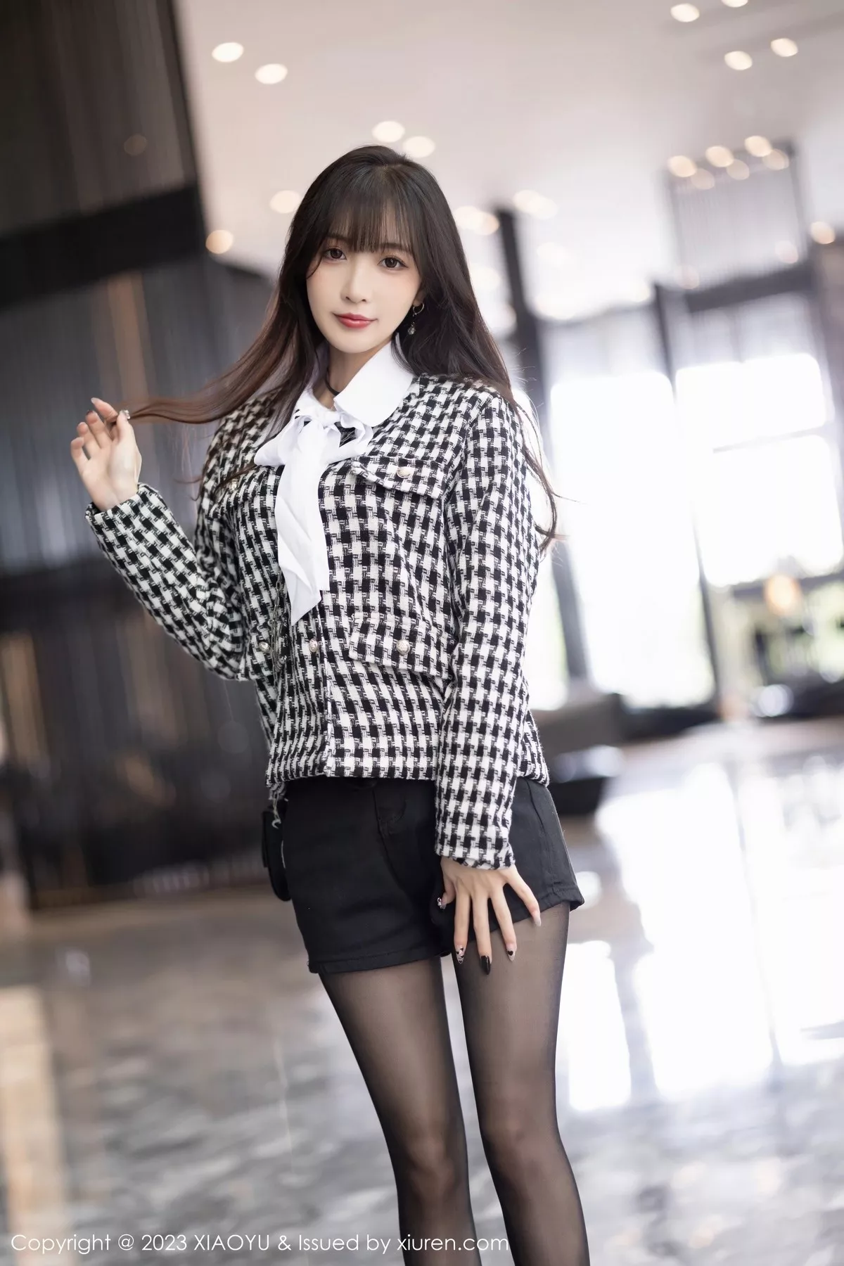 XIAOYU  语画界 Vol.1020  林星阑 酥胸黑丝美腿