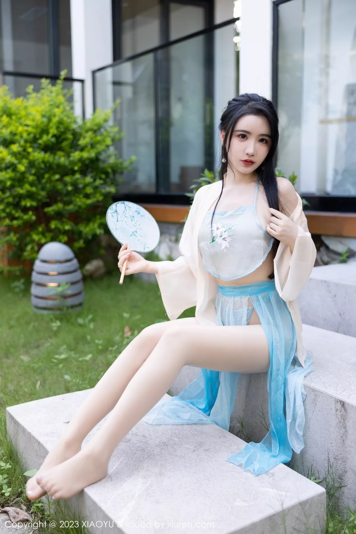 XIAOYU  语画界 Vol.1057  Cherry樱桃酱 淡蓝色古装杭州旅拍3