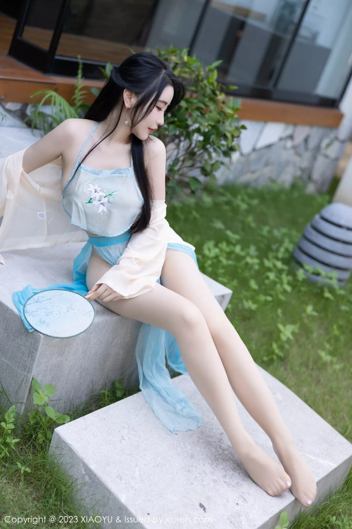 XIAOYU  语画界 Vol.1057  Cherry樱桃酱 淡蓝色古装杭州旅拍3