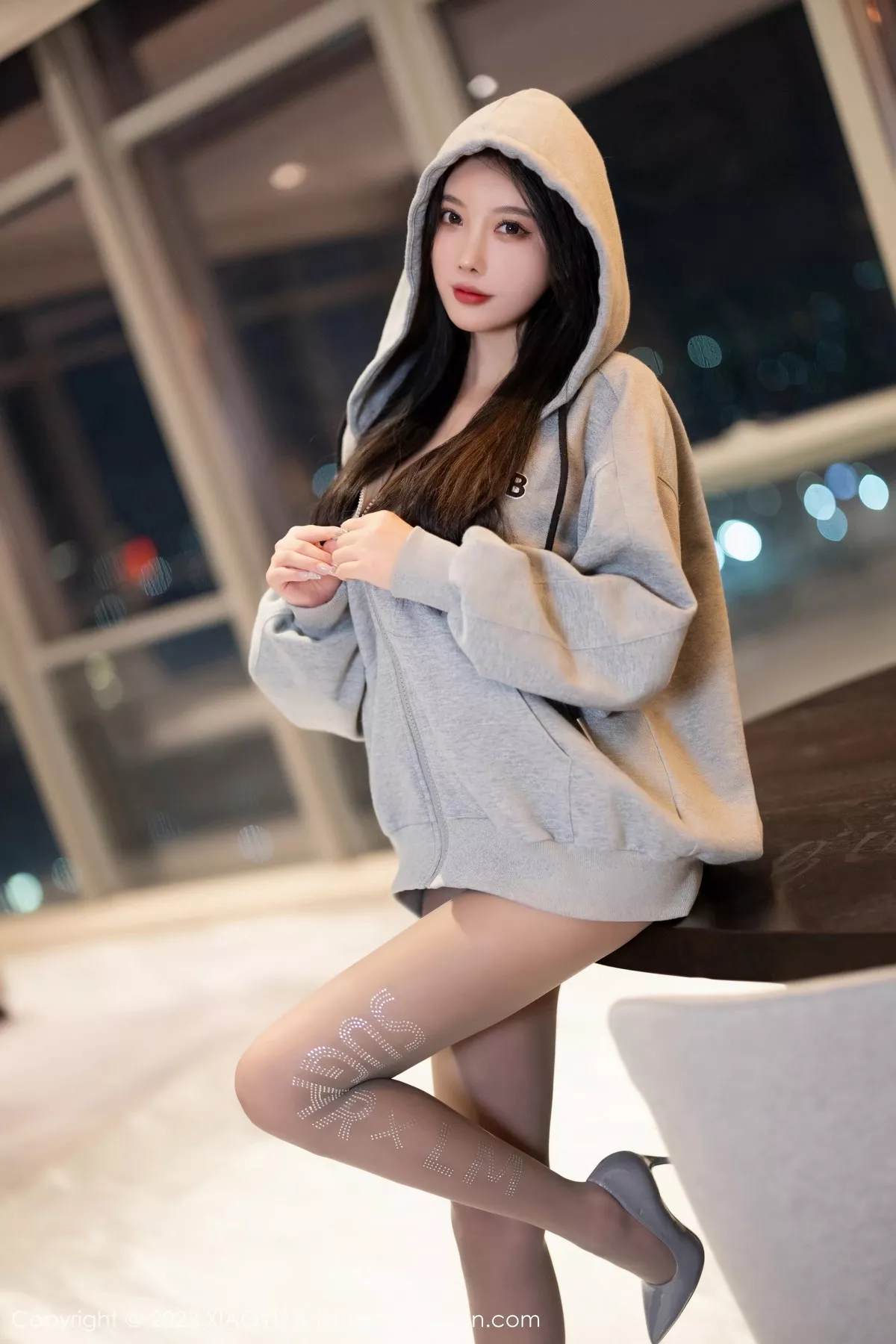 XIAOYU  语画  Vol.1156  杨晨晨Yome 灰色蕾丝内衣海南旅拍11