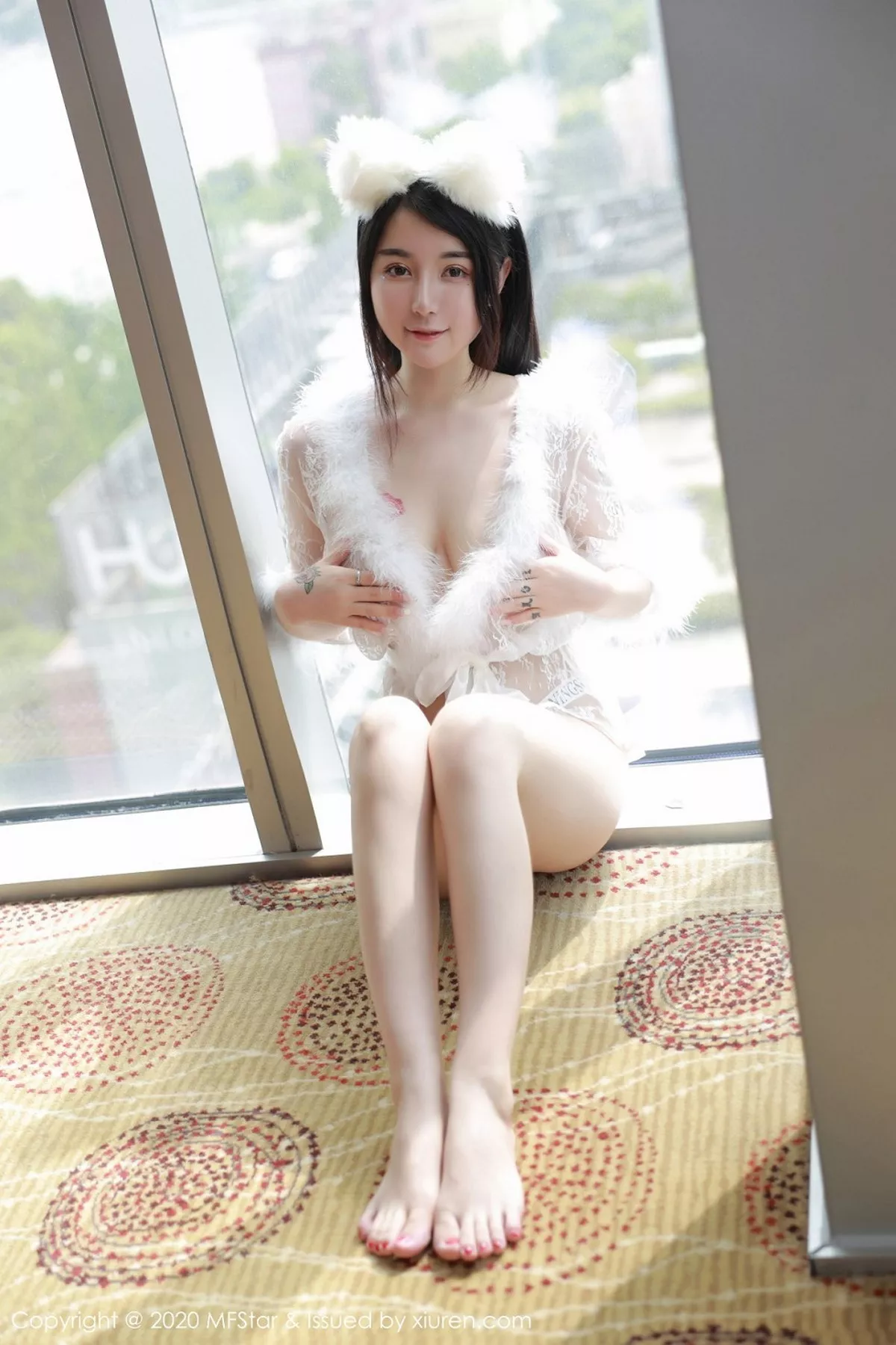 MFStar 模范学院 Vol.353  大胸巨乳萝莉猫儿透视制服 美七mia