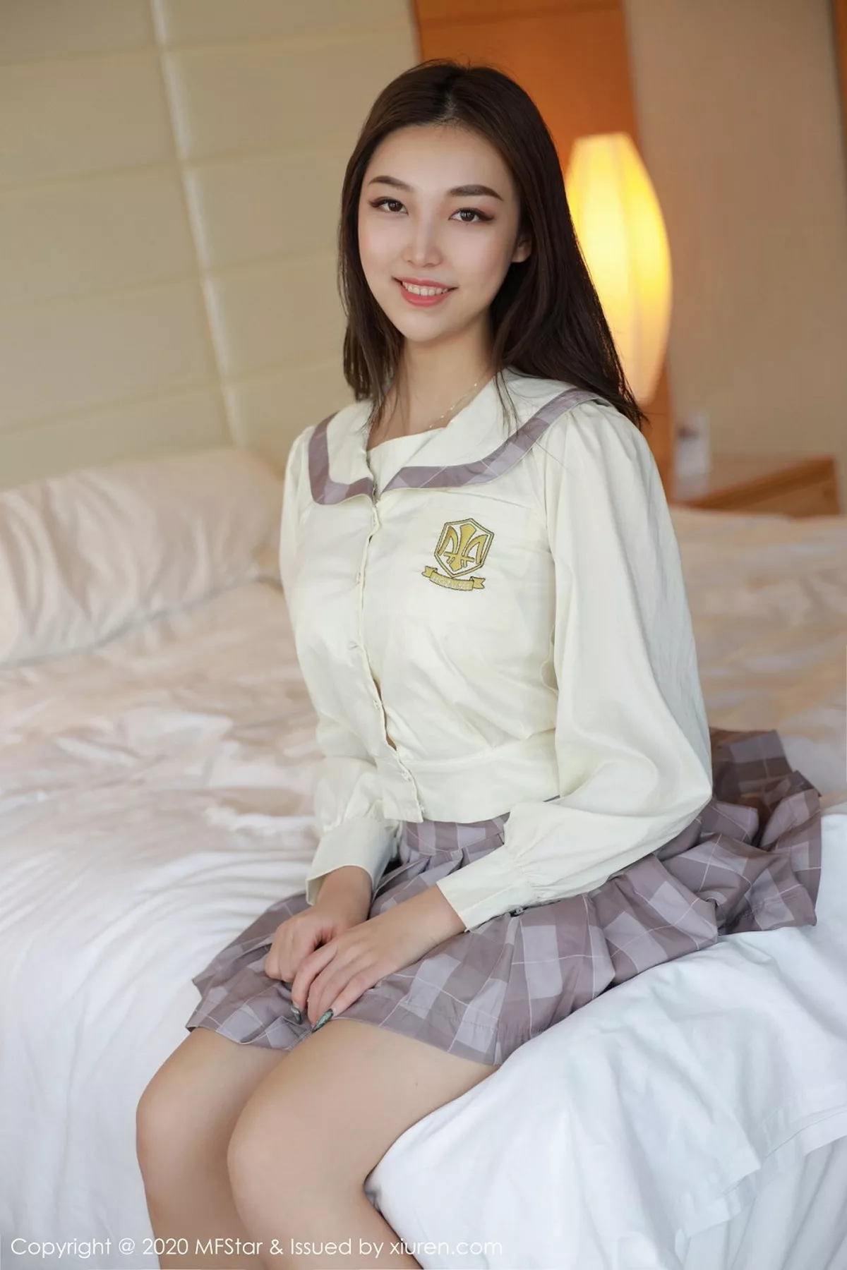 MFStar 模范学院 Vol.399  性感jk制服系列 郑颖姗 首套写真