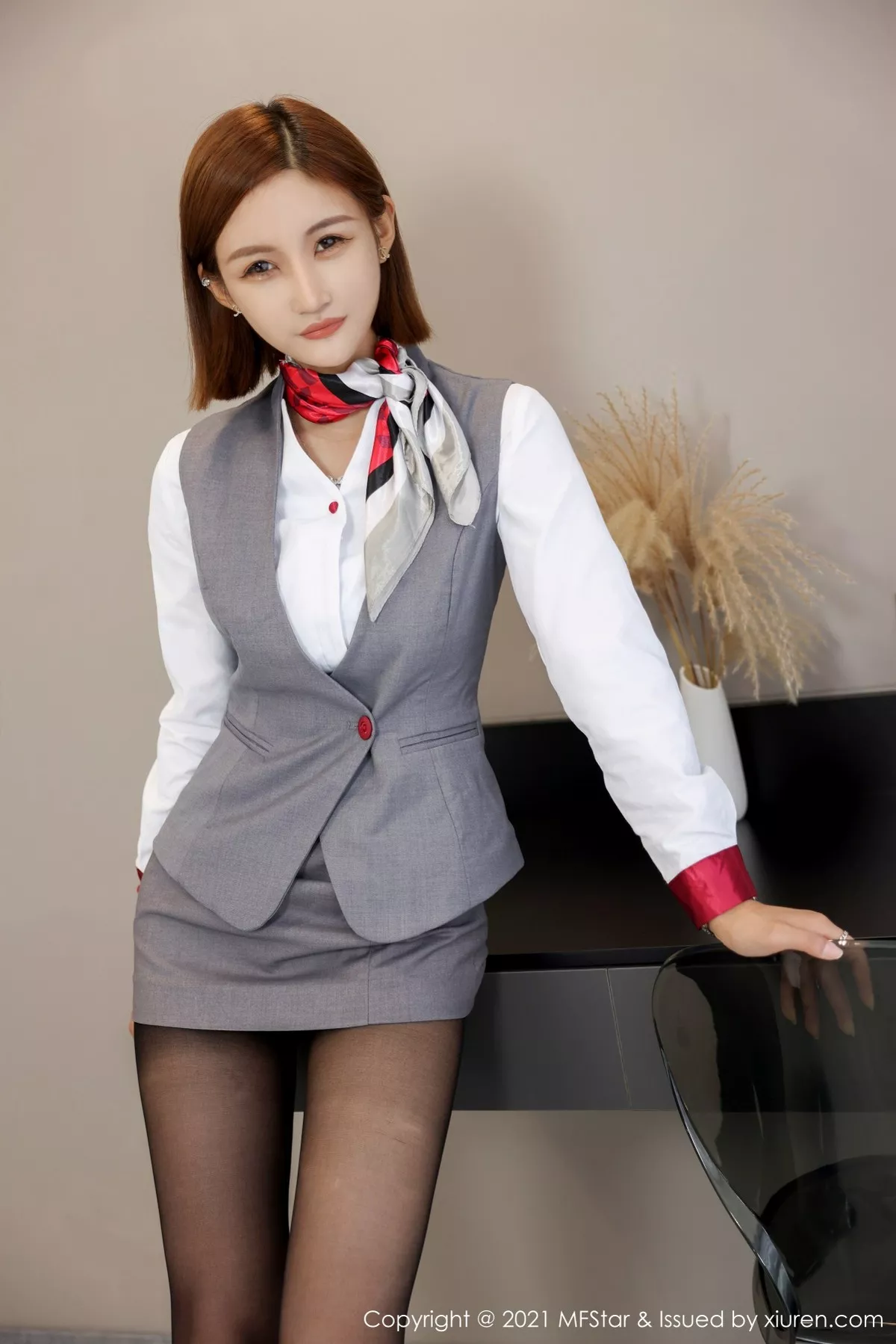 MFStar 模范学院 Vol.539 新人模特短发美女 王蜜 第二套写真
