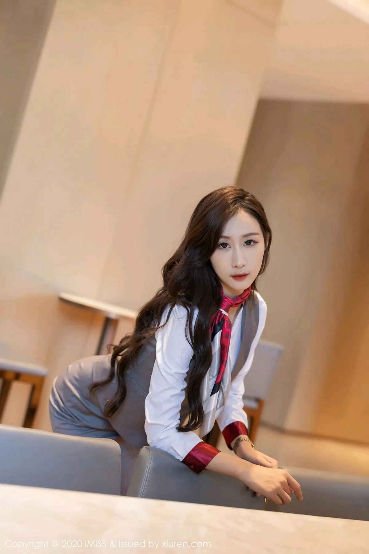 IMiss 爱蜜社 Vol.524 萌白酱 空姐制服