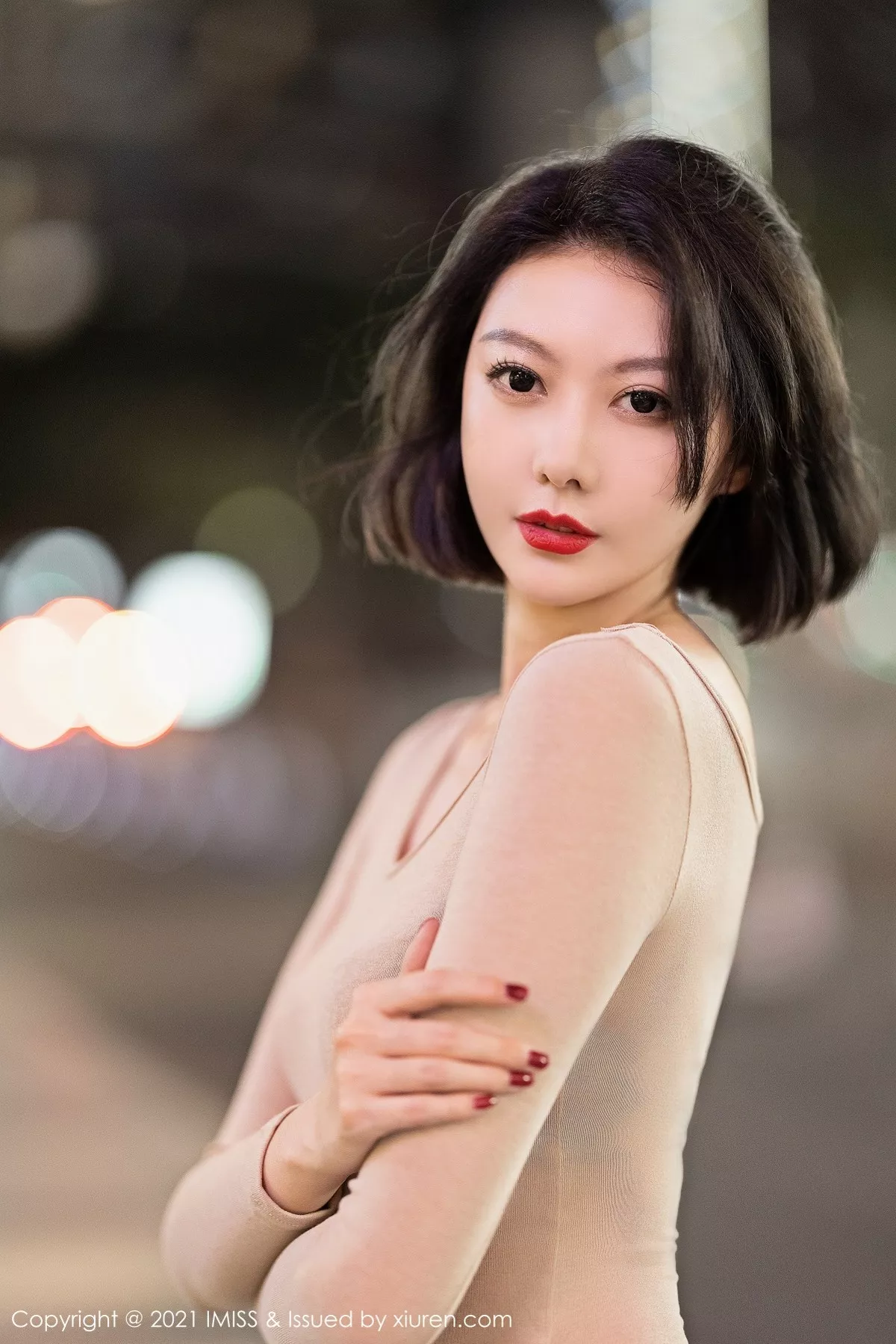 IMiss 爱蜜社 Vol.600 外拍牛仔  艺轩 气质美女写真2