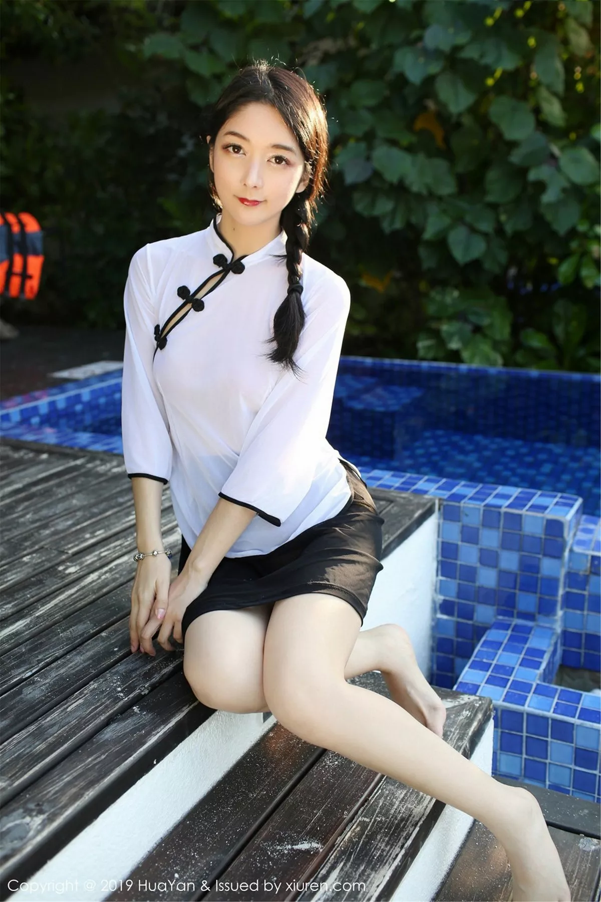 HuaYan 花の颜 Vol.065 Angela喜欢猫 清纯模特制服